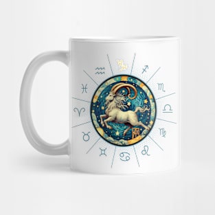 ZODIAC Capricorn - Astrological CAPRICORN - CAPRICORN - ZODIAC sign - Van Gogh style - 12 Mug